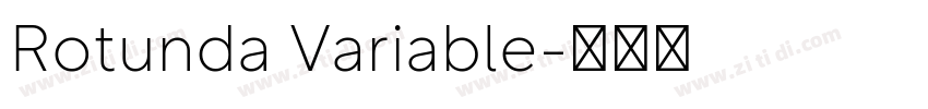 Rotunda Variable字体转换